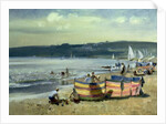 Children on the Beach at Abersoch by Trevor Chamberlain