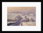 Frosty fields, Aston, 1991 by Trevor Chamberlain