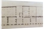 Plans of the ground floor of 21 Albemarle Street after the initial alterations to the house after its acquisition by the Royal Institution, c.1800 by English School