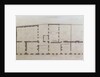 Plans of the ground floor of 21 Albemarle Street after the initial alterations to the house after its acquisition by the Royal Institution, c.1800 by English School