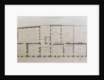 Plans of the ground floor of 21 Albemarle Street after the initial alterations to the house after its acquisition by the Royal Institution, c.1800 by English School