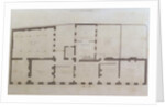 Plans of the ground floor of 21 Albemarle Street after the initial alterations to the house after its acquisition by the Royal Institution, c.1800 by English School