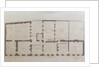 Plans of the ground floor of 21 Albemarle Street after the initial alterations to the house after its acquisition by the Royal Institution, c.1800 by English School