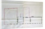 Contract drawing for the first floor of the Royal Institution, 1800 by English School