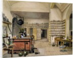 Michael Faraday in his Basement Laboratory, 1852 by Harriet Jane Moore