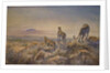 Cheetah with Kilimanjaro in the background, 1991 by Tim Scott Bolton