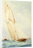 Schooner under Sail by Barlow Moore