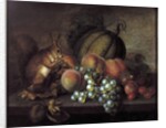Study of Fruit with Squirrel by George Gray