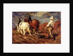 Ploughing by Thomas Austen Brown