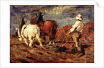 Ploughing by Thomas Austen Brown