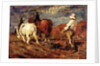 Ploughing by Thomas Austen Brown