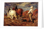 Ploughing by Thomas Austen Brown