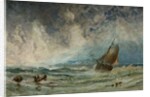 Seascape with Ship by Charles George