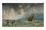 Seascape with Ship by Charles George