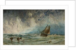 Seascape with Ship by Charles George