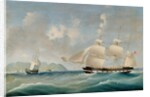 Seascape, 1850 by I. Tudgay