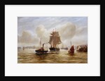 Steam Tug Towing a Ship at the Mouth of the Tyne by Bernard Benedict Hemy