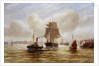 Steam Tug Towing a Ship at the Mouth of the Tyne by Bernard Benedict Hemy