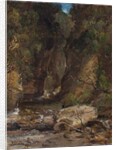 Rocks and Trees with Stream by James B. Dalziel