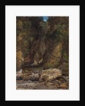 Rocks and Trees with Stream by James B. Dalziel
