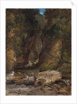 Rocks and Trees with Stream by James B. Dalziel
