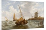 Seascape with Boats by William Adolphus Knell