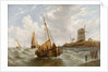 Seascape with Boats by William Adolphus Knell