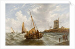 Seascape with Boats by William Adolphus Knell
