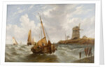 Seascape with Boats by William Adolphus Knell