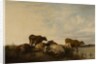 Landscape with Cattle in Marshland by Thomas Sidney (after) Cooper