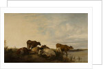 Landscape with Cattle in Marshland by Thomas Sidney (after) Cooper