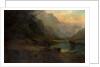 Highland Loch with Stag by Thomas Henry Gibb