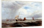 Ships and Fishing Boats in Rough Seas by Robert F. Watson