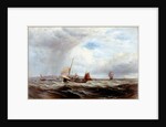 Ships and Fishing Boats in Rough Seas by Robert F. Watson