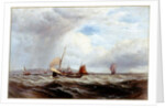 Ships and Fishing Boats in Rough Seas by Robert F. Watson