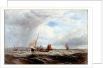 Ships and Fishing Boats in Rough Seas by Robert F. Watson