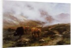 Landscape with Cattle by Peter Graham
