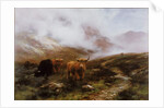 Landscape with Cattle by Peter Graham