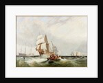 Shipping Inshore, a Boat Ferrying Passengers by John Wilson Carmichael