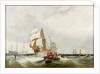 Shipping Inshore, a Boat Ferrying Passengers by John Wilson Carmichael