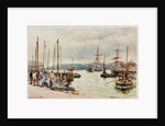 Fishing Harbour, North Shields, 1901 by Robert Jobling