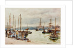 Fishing Harbour, North Shields, 1901 by Robert Jobling