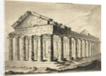 Ruined Greek Temple by English School