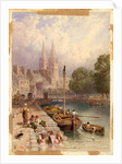 Quimper, Brittany by Myles Birket Foster