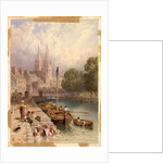 Quimper, Brittany by Myles Birket Foster