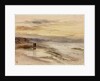 Figures on Seashore at Dusk by Robert Jobling