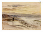 Figures on Seashore at Dusk by Robert Jobling