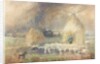 The Storm, Shepherd Sheltering by a Haystack by Captain William Brock
