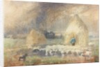 The Storm, Shepherd Sheltering by a Haystack by Captain William Brock