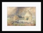 The Storm, Shepherd Sheltering by a Haystack by Captain William Brock